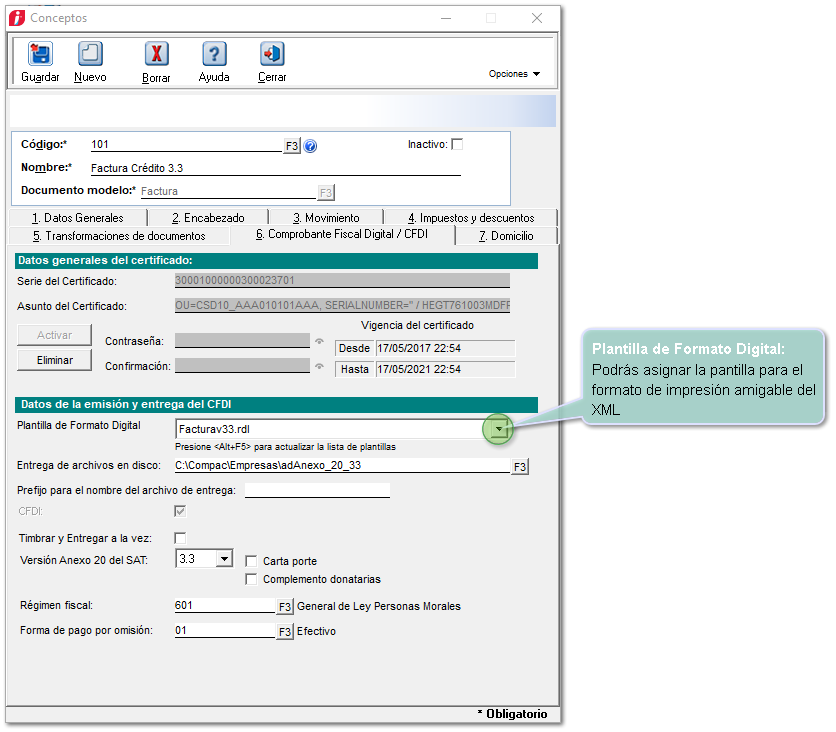 Formatos de impresión