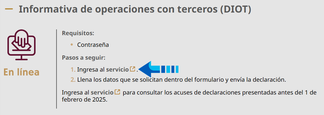 2. ¿Cómo acceder a la nueva plataforma DIOT 2025?