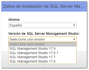 Instalación de Componentes adicionales desde Opciones Avanzadas